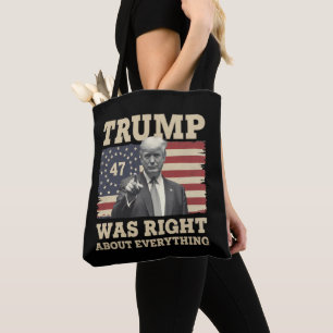 Trump had gelijk over alles USA Amerika Draagtas