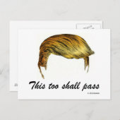 Trump hair briefkaart (Voorkant / Achterkant)