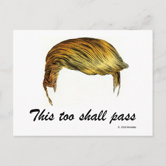Trump hair briefkaart (Voorkant)