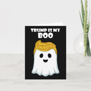 Trump Hair Funny Ghost Halloween-boek Kaart