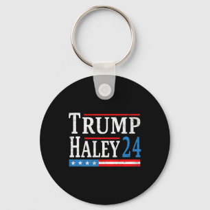 Trump Haley 2024 President Verkiezing Republikeins Sleutelhanger