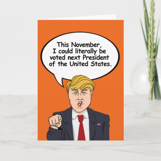 Trump Halloween Kaart - Er zijn engere dingen (Voorkant)