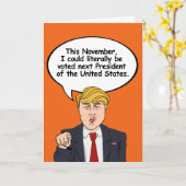 Trump Halloween Kaart - Er zijn engere dingen (Gele Bloem)