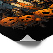 Trump Halloween Kostuum Enge President Pumpkin Gi Poster (Hoek)