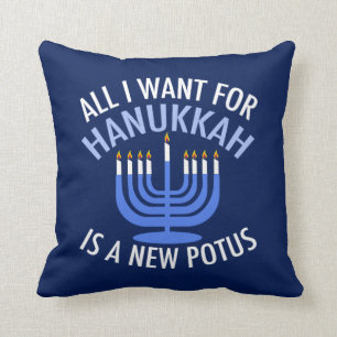 Trump Hanukkah Kussen