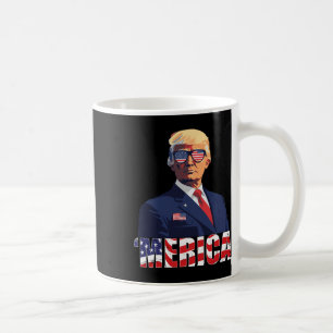 Trump Happy 4th van juli Trump Amerikaanse vlag 1 Koffiemok