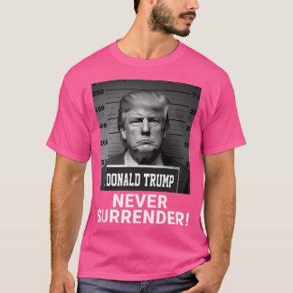Trump heeft 2024 Mugshot nooit overgegeven T-shirt