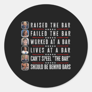 Trump heeft de balk gedraaid. ronde sticker