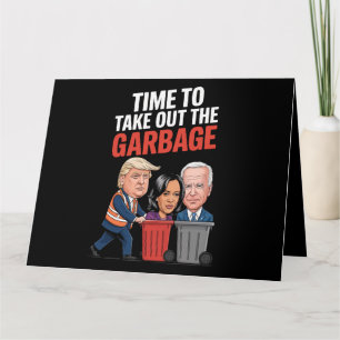 Trump heeft de tijd genomen om de vuilnisbak uit t kaart