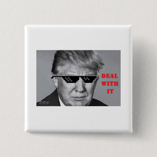 Trump heeft de toets vierkante button 5,1 cm