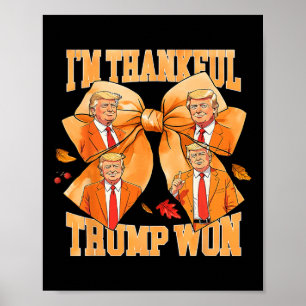 Trump heeft de Trump-Thanksgiving van 2024 gewonne Poster