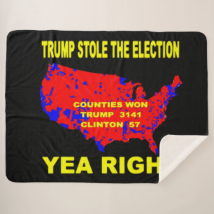 TRUMP HEEFT DE VERKIEZINGEN GESTOLEN SHERPA DEKEN