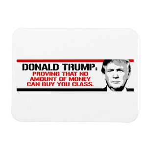 Trump heeft geen geld om je te kopen. magneet