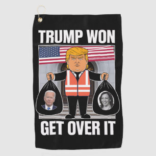 Trump Heeft Gewonnen Kom Er Overheen Maga Heeft Ve Golfhanddoek