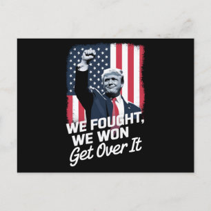 Trump Heeft Gewonnen Kom Er Overheen Trump Overwin Briefkaart