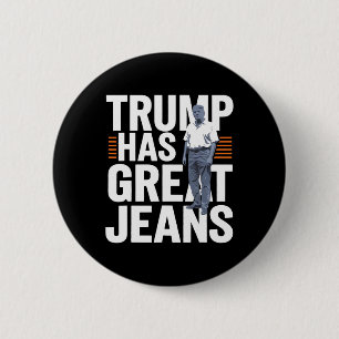 Trump Heeft Grote Broeken 1  Ronde Button 5,7 Cm