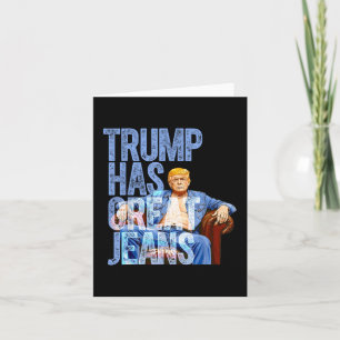 Trump Heeft Grote Broeken Grappig Politiek Meme T- Kaart