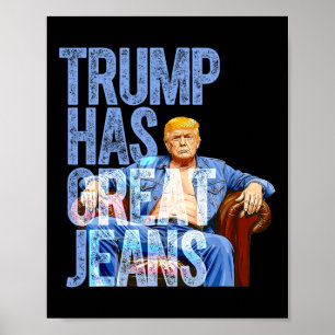 Trump Heeft Grote Broeken Grappig Politiek Meme T- Poster