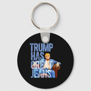 Trump Heeft Grote Broeken Grappig Politiek Meme T- Sleutelhanger