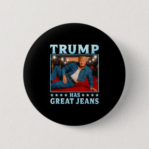 Trump Heeft Grote Broeken Grappige Meme 3  Ronde Button 5,7 Cm