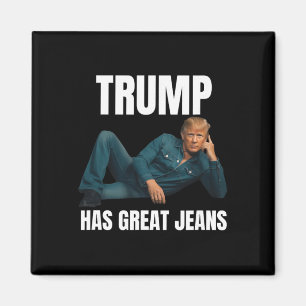 Trump Heeft Grote Broeken Grappige Meme Stijl Meme Magneet