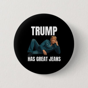 Trump Heeft Grote Broeken Grappige Meme Stijl Meme Ronde Button 5,7 Cm