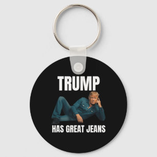 Trump Heeft Grote Broeken Grappige Meme Stijl Meme Sleutelhanger