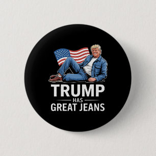 Trump Heeft Grote Broeken Grappige Politieke Humor Ronde Button 5,7 Cm