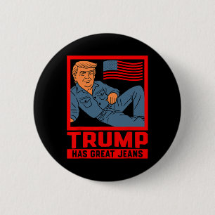 Trump Heeft Grote Broeken Grappige Politieke Humor Ronde Button 5,7 Cm