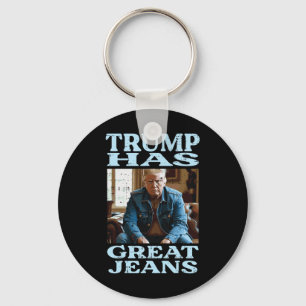 Trump Heeft Grote Jeans Grappige Zegswijze Meme Hu Sleutelhanger