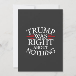 Trump heeft helemaal geen gelijk wat betreft anti- aankondiging