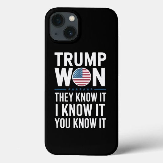 Trump heeft het 47ste President van 2024 gewonnen Case-Mate iPhone Case (Achterkant)