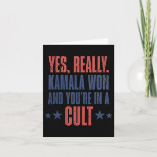 Trump heeft Kamala verloren en jij zit in een sekt Kaart