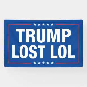 Trump heeft lol verloren spandoek