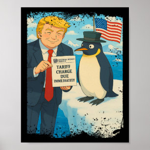Trump Heftrief Penguin Anime Politiek Meme D Poster