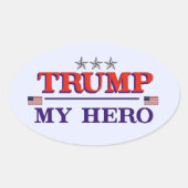 TRUMP Hero Oval Sticker (Voorkant)