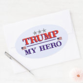 TRUMP Hero Oval Sticker (Envelop)