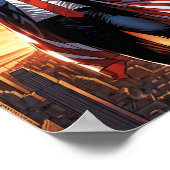 Trump het Amerikaanse superheld Poster (Hoek)