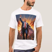 Trump het Amerikaanse superheld T-shirt (Voorkant)