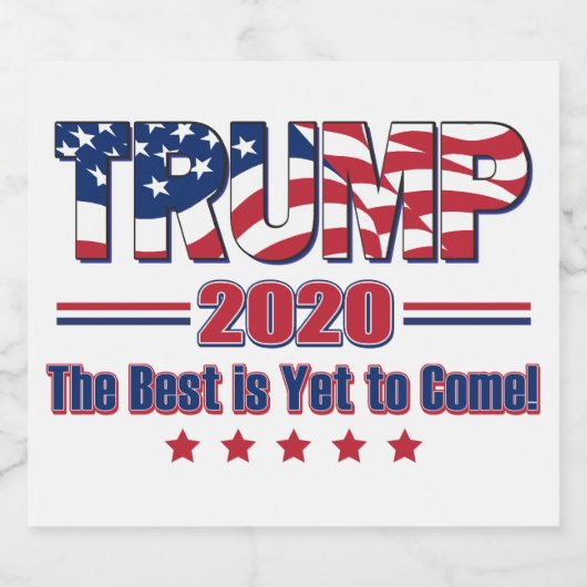 Trump - Het beste is nog niet bereikt Bier Etiket (Enkel label)