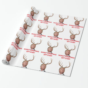 Trump, het ergste kerstcadeau ooit. cadeaupapier