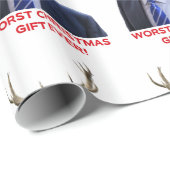 Trump, het ergste kerstcadeau ooit. cadeaupapier (Rol Hoek)