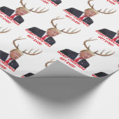 Trump, het ergste kerstcadeau ooit. cadeaupapier (Hoek)