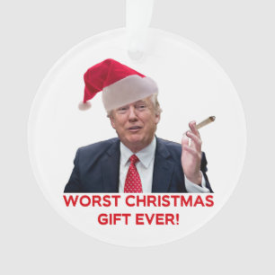 Trump, het ergste kerstcadeau ooit. ornament