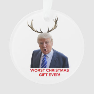 Trump, het ergste kerstcadeau ooit. ornament