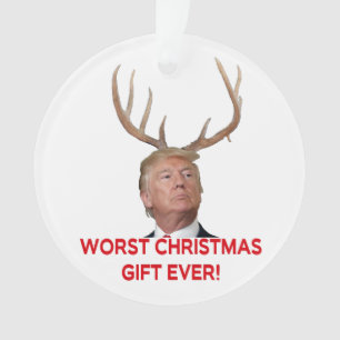 Trump, het ergste kerstcadeau ooit. ornament