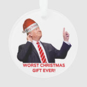 Trump, het ergste kerstcadeau ooit. ornament (achterkant)