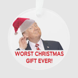 Trump, het ergste kerstcadeau ooit. ornament