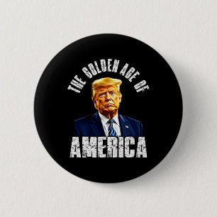 Trump Het Gouden Tijdperk Van Amerika Trump's Beke Ronde Button 5,7 Cm