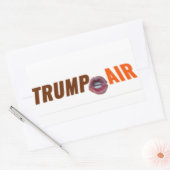 Trump Hete Lucht Au Naturel Wit Rechthoekige Sticker (Envelop)